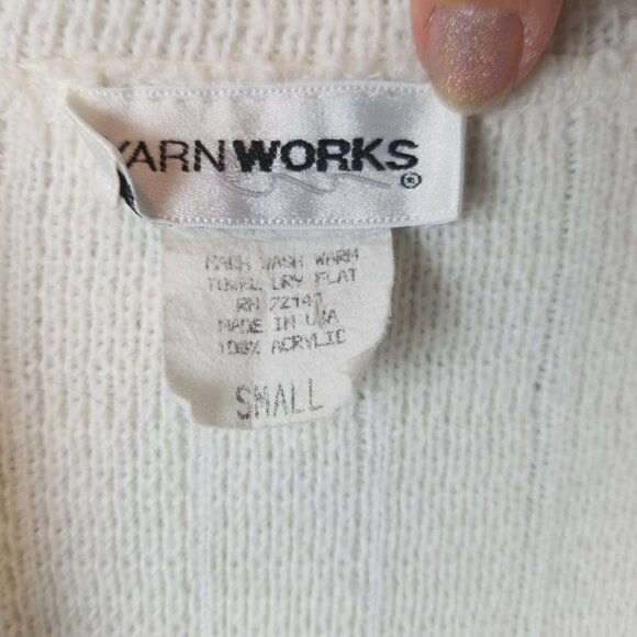 Yarn Works Long Sleeveless Cardigan Sweater Vest - Picture 3 of 7